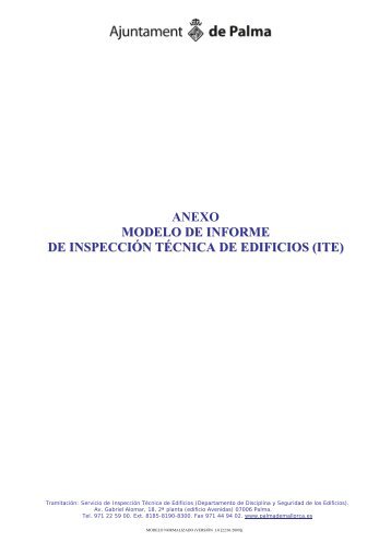 anexo modelo de informe de inspección técnica de edificios (ite)