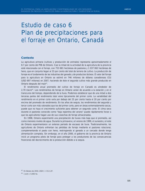 Ampliación y sostenibilidad de seguros basados en índices - IFAD