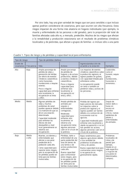 Ampliación y sostenibilidad de seguros basados en índices - IFAD