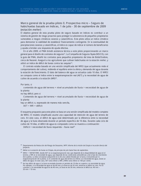 Ampliación y sostenibilidad de seguros basados en índices - IFAD