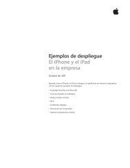 Ejemplos de despliegue El iPhone y el iPad en la empresa - Apple