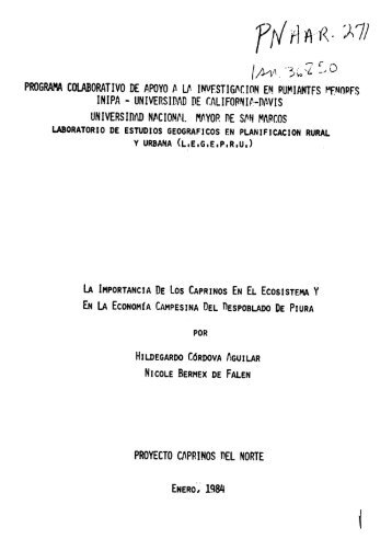 PROGRAM COLABORATIVO DE APOYO A Lfi INVFSTIGICION EN ...