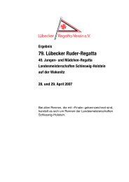 Ergebnisse - Ruder-Gesellschaft Lauenburg