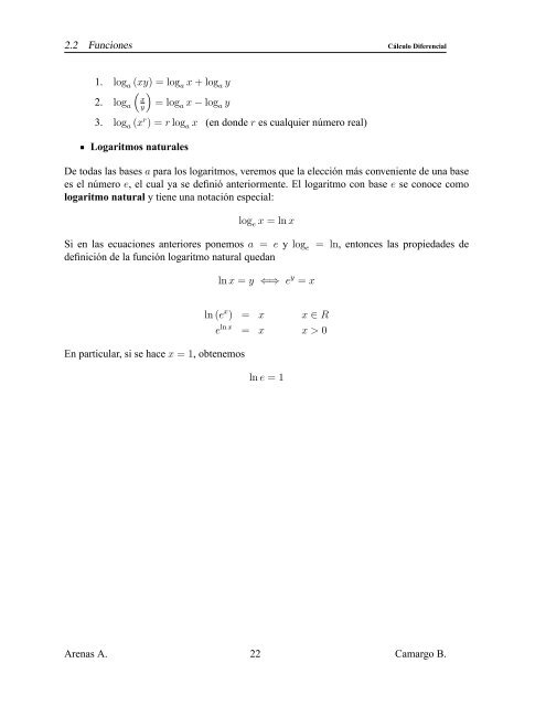 CÁLCULO DIFERENCIAL