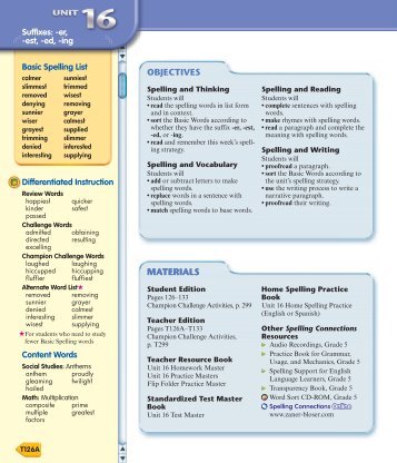 Spelling Connections - Zaner-Bloser