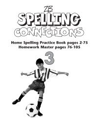 Home Spelling Practice Book pages 2-75 Homework ... - Zaner-Bloser