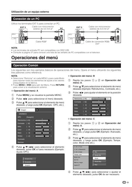 LC-19D1E/S Operation-Manual ES - Sharp