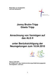 Jonny Bruhn-Tripp Gisela Tripp Anrechnung von Vermögen auf das ...