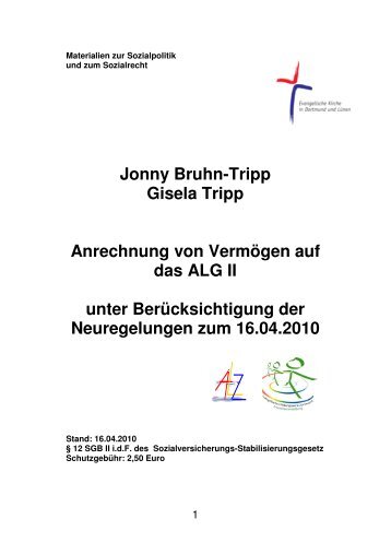 Jonny Bruhn-Tripp Gisela Tripp Anrechnung von Vermögen auf das ...