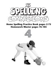 Home Spelling Practice Book pages 2-75 Homework ... - Zaner-Bloser