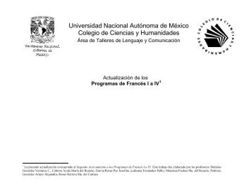 Francés I a IV - CCH - UNAM