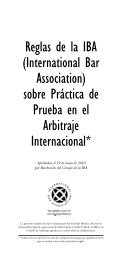 Reglas de la IBA (International Bar Association) sobre Práctica de ...