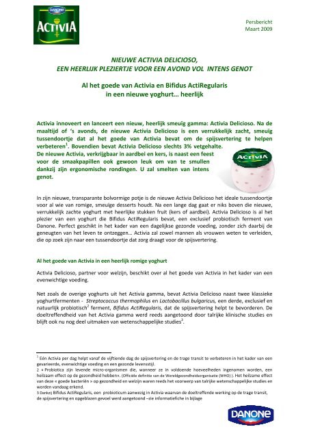 2009 03 Activia Delicioso NL.pdf - Danone