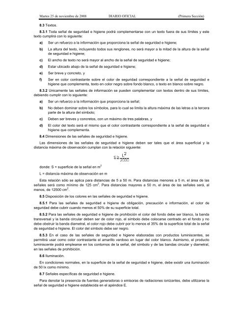 NOM-026-STPS-2008 - Normas Oficiales Mexicanas de Seguridad y ...