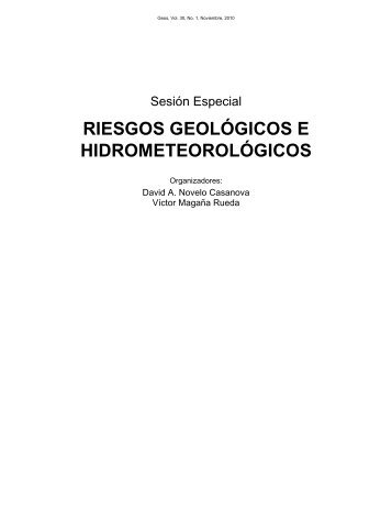 riesgos geológicos e hidrometeorológicos - Unión Geofisica ...