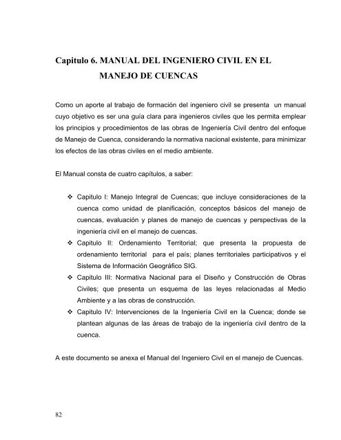 Manual Del Ingeniero Civil En El Manejo De Cuencas