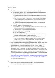 Exercício 1 - Ajudas 1) a) Para delimitar o estacionamento, pode ...