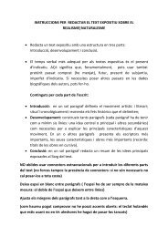 INSTRUCCIONS PER REDACTAR EL TEXT EXPOSITIU SOBRE EL ...