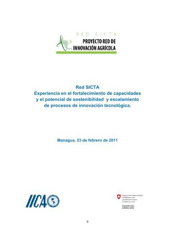 Red SICTA Experiencia en el fortalecimiento de capacidades ... - IICA