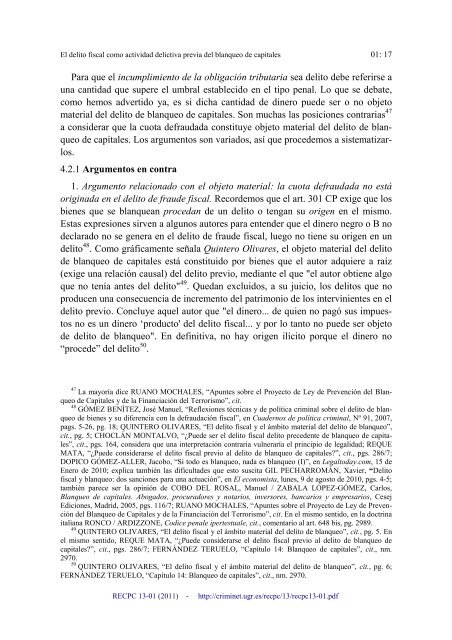 el delito fiscal como actividad delictiva previa del ... - Criminet