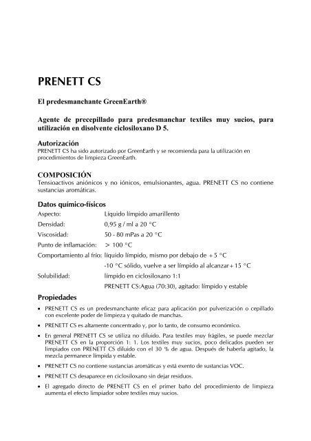 PRENETT CS - kreussler-chemie