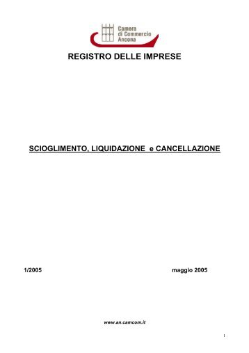 REGISTRO DELLE IMPRESE - Camera di Commercio di Ancona
