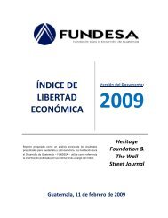 ÍNDICE DE LIBERTAD ECONÓMICA - Fundesa