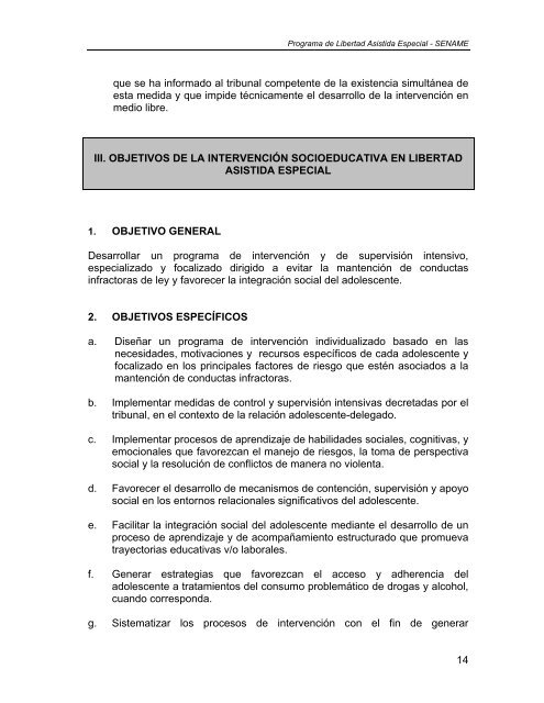 orientaciones técnicas programa de libertad asistida ... - Sename