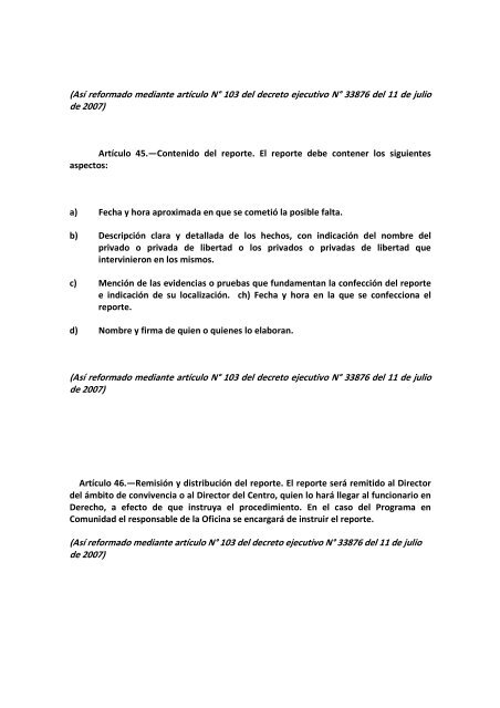 Reglamento sobre Derechos y Deberes de los ... - Ministerio Público