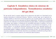 L09: Termodinámica estadística del gas ideal