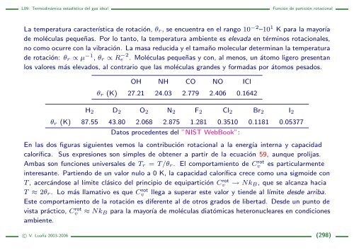 L09: Termodinámica estadística del gas ideal