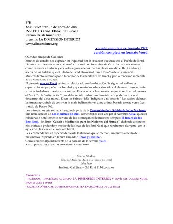 versión PDF - Instituto Gal Einai de Israel