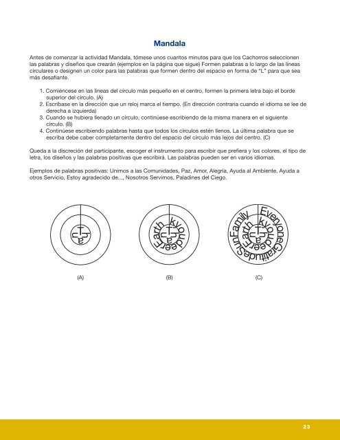 Guía de Actividades del Programa Cachorros - Lions Clubs ...