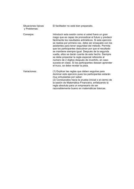 Dinámicas en la facilitación Estructura: El Repollo Dinámica ... - Simas