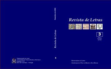Revista de Letras - Universidade de Trás-os-Montes e Alto Douro