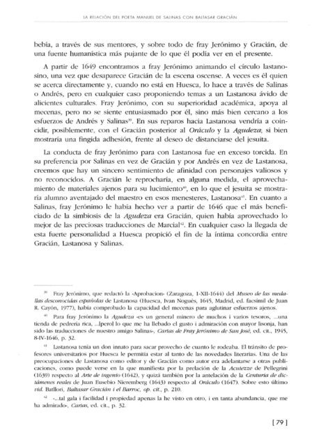 I. Actas del I Congreso Internacional "Baltasar Gracián: pensamiento