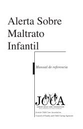 Alerta Sobre Maltrato Infantil - Jewish Child Care Association