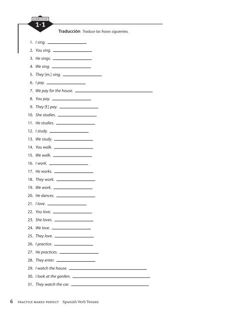 Practice Makes Perfect Spanish Verb Tenses, Second ... - Ktooba.com