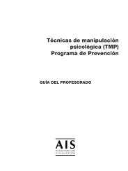 Técnicas de manipulación psicológica (TMP) Programa de ... - AIS