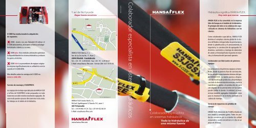 Colaborador especialista en sistem as hidráulicos - Hansa Flex