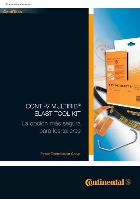 CONTI-V MULTIRIB® ELAST TOOL KIT (spanish ... - ContiTech AG