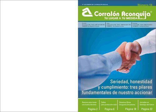 Seriedad, honestidad y cumplimiento - Corralón Aconquija