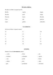 División silábica Los números Artículos - cademartorialice
