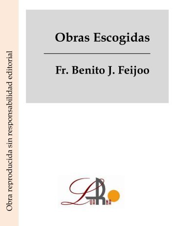Obras Escogidas Fr. Benito J. Feijoo - Ataun