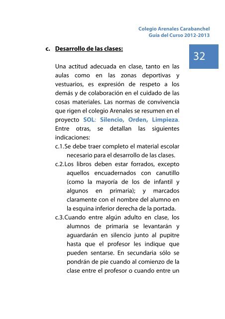 Guía del Curso 2012-2013 - Colegio Arenales