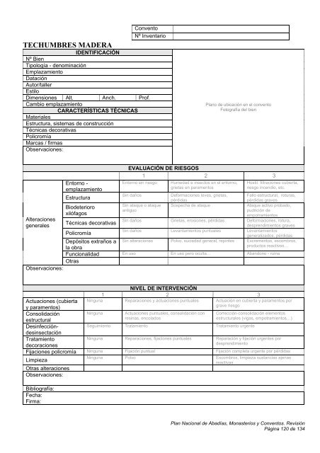 plan nacional de abadías, monasterios y conventos - Instituto del ...