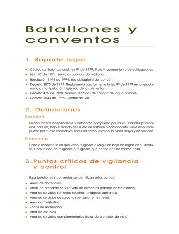 Batallones y Conventos.pdf - Secretaría Distrital de Salud