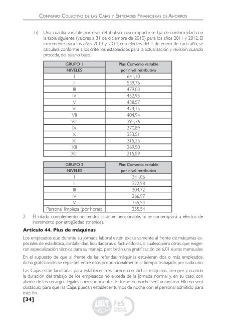 CONVENIO COLECTIVO Cajas Ahorros 2011-2014 - Sección ...