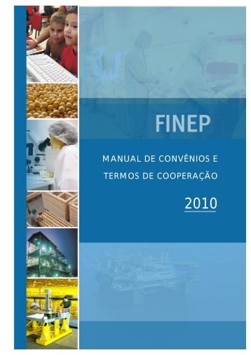 Manual de Convênios e Termos de Cooperação FINEP - CGU