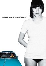 Download Catalogue (5 MB) - American Apparel